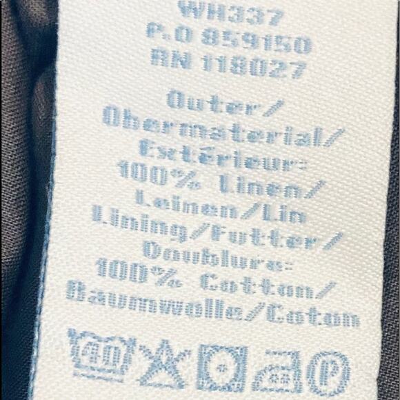 Boden 100% Linen Sleeveless A-Line Dress Women’s Size 2 Gray Minimalist Preppy - Picture 6 of 6